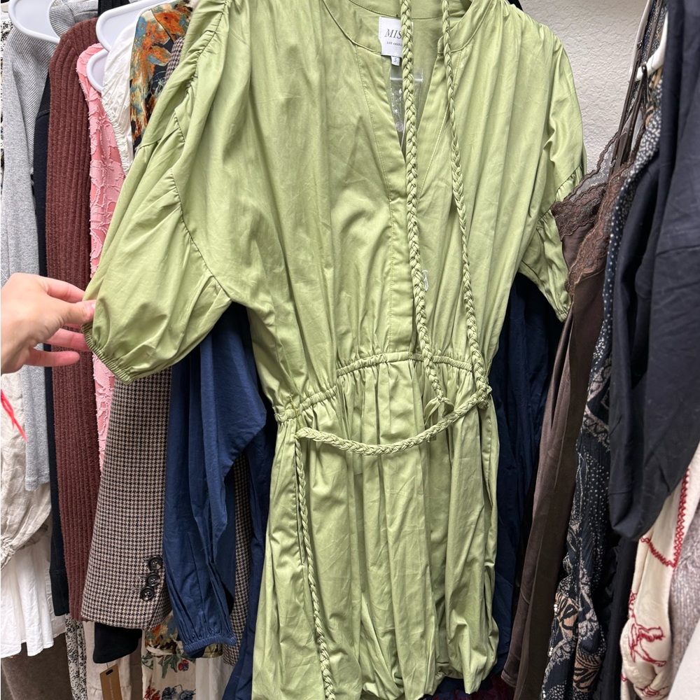 Misa Los Angeles Olive dress